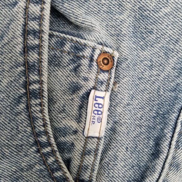 Vintage Nwt's Lee Mom Jeans Sz 18W Hi-Rise (36X30) Relaxed Fit Tapered Leg USA - Picture 9 of 11